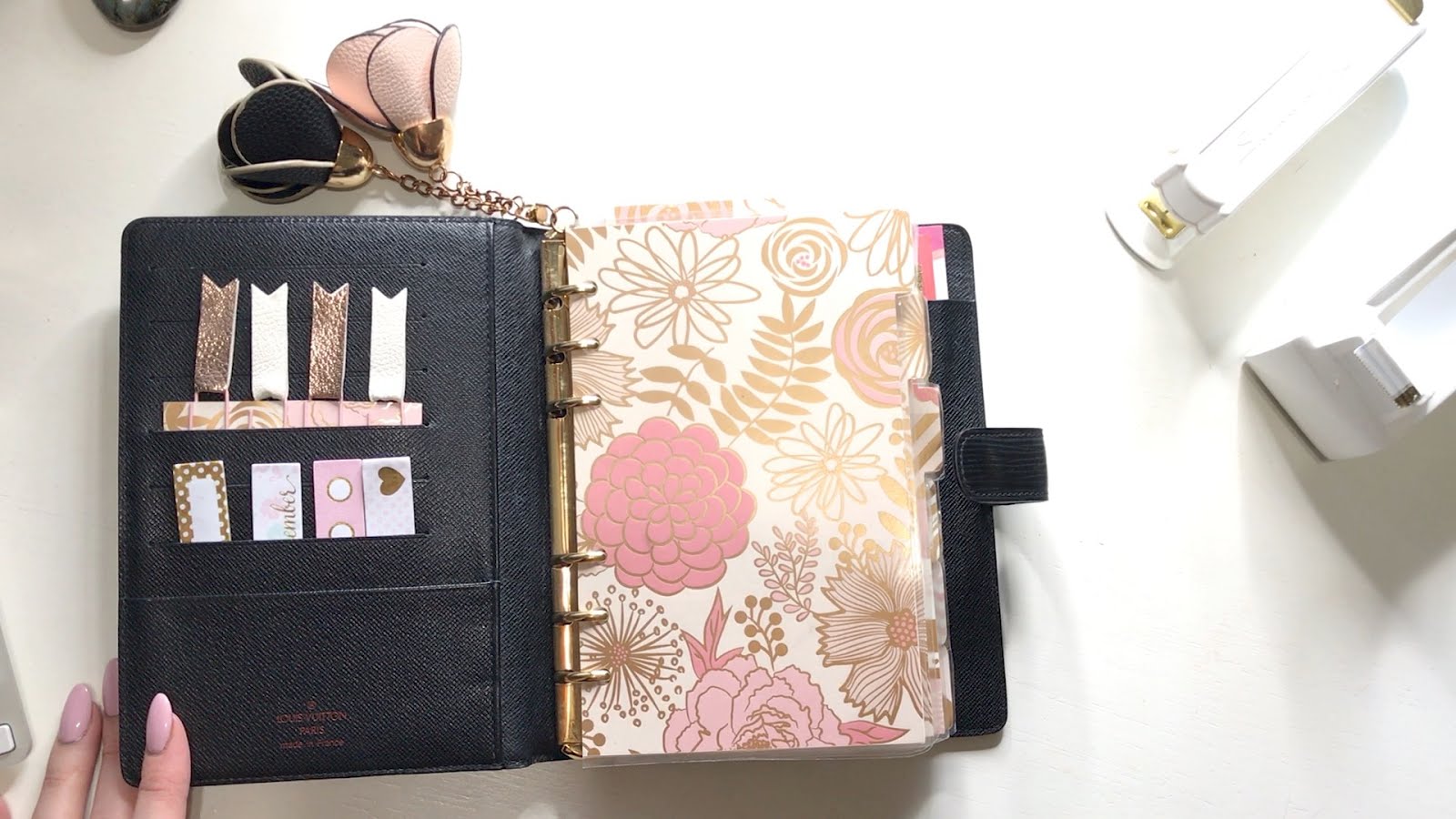Malena Haas: Updated Ultimate Planner Peace Setup ft. Louis Vuitton MM Agenda in Epi Noir
