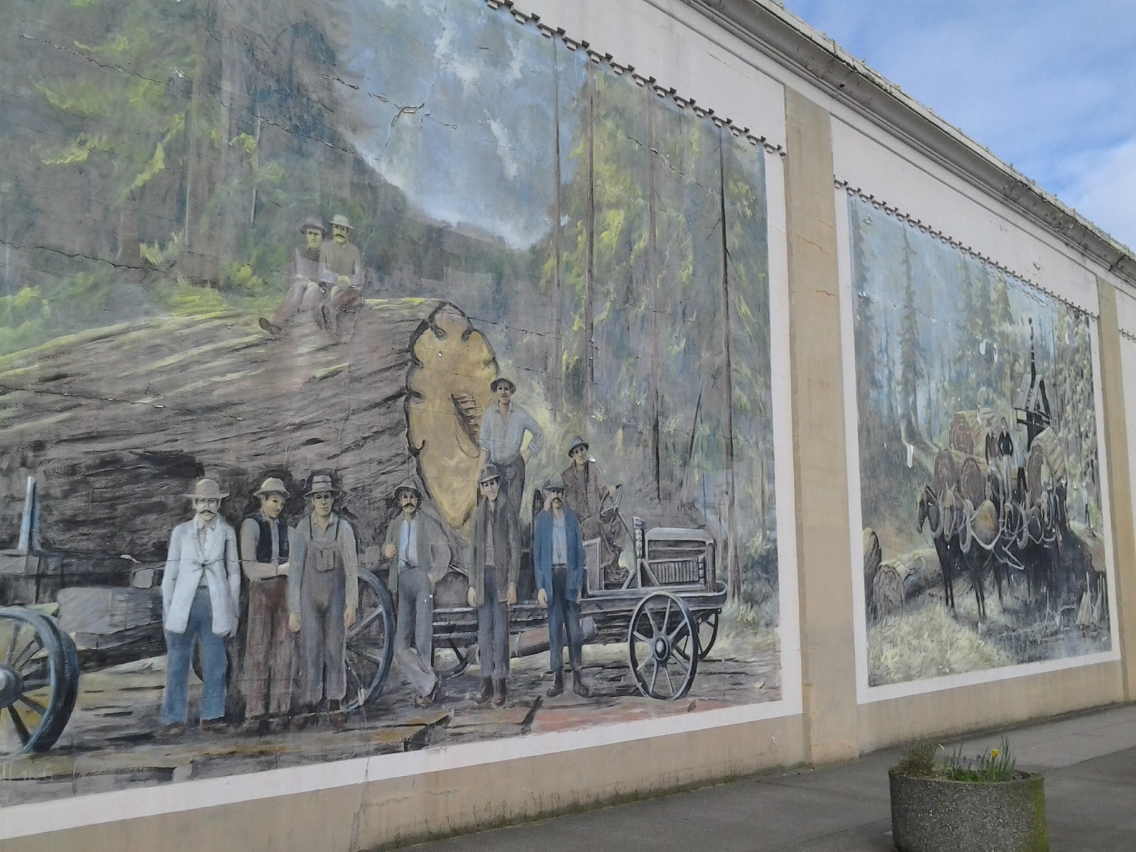 James Abbott, East Grays Harbor County Muralist Main intersection