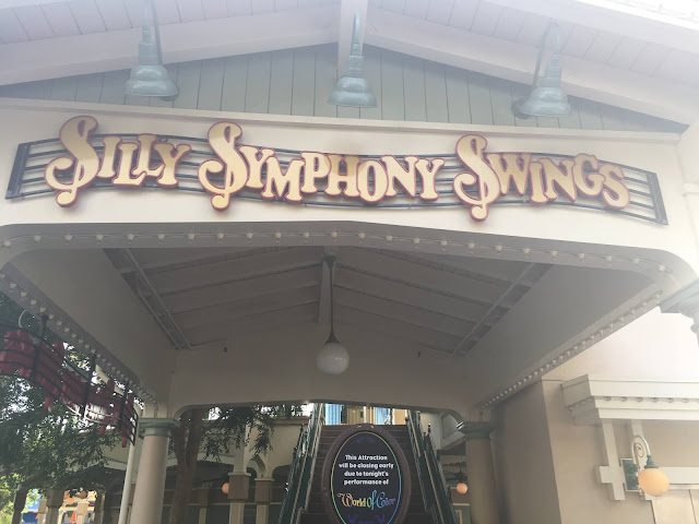 Silly Symphony Swings Entrance Sign Disney California Adventure