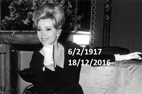 Zsa Zsa Gabor 1917-2016 Θρυλική ηθοποιός