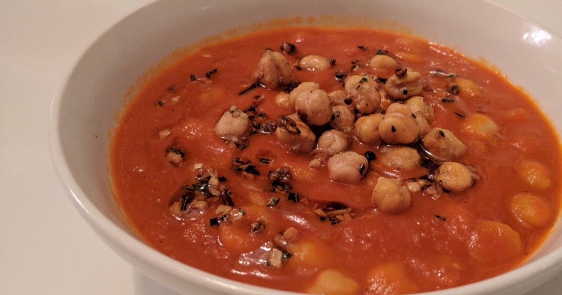 Soupruary Zuppa di Pasta e Ceci with RosemaryGarlic Toasted Chickpeas