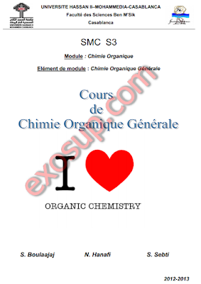 Cours: Chimie Organique générale filière SMP-SMC S3 fsbm