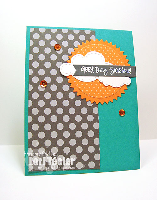Good Day, Sunshine card-designed by Lori Tecler/Inking Aloud-stamps from Lil' Inker Designs
