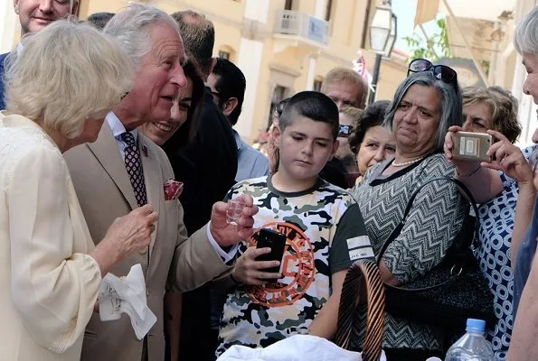 Prince Charles of Wales and Duchess Camilla of Cornwall visited the Knossos Archaeological Site and Knossos Research Centre in Crete. Acharnes
