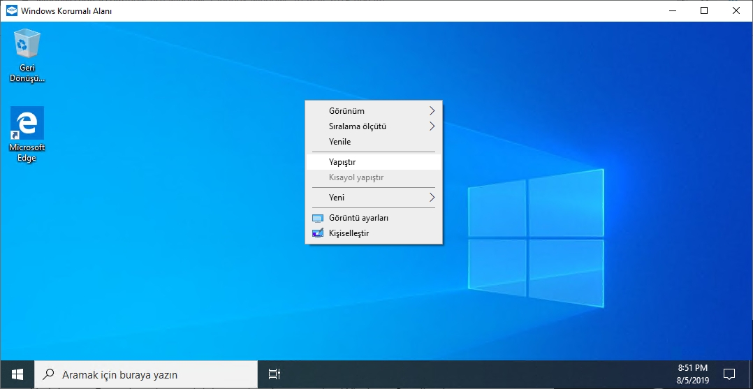 Windows Sandbox nedir? nasıl kullanılır? 4 Image%2B3