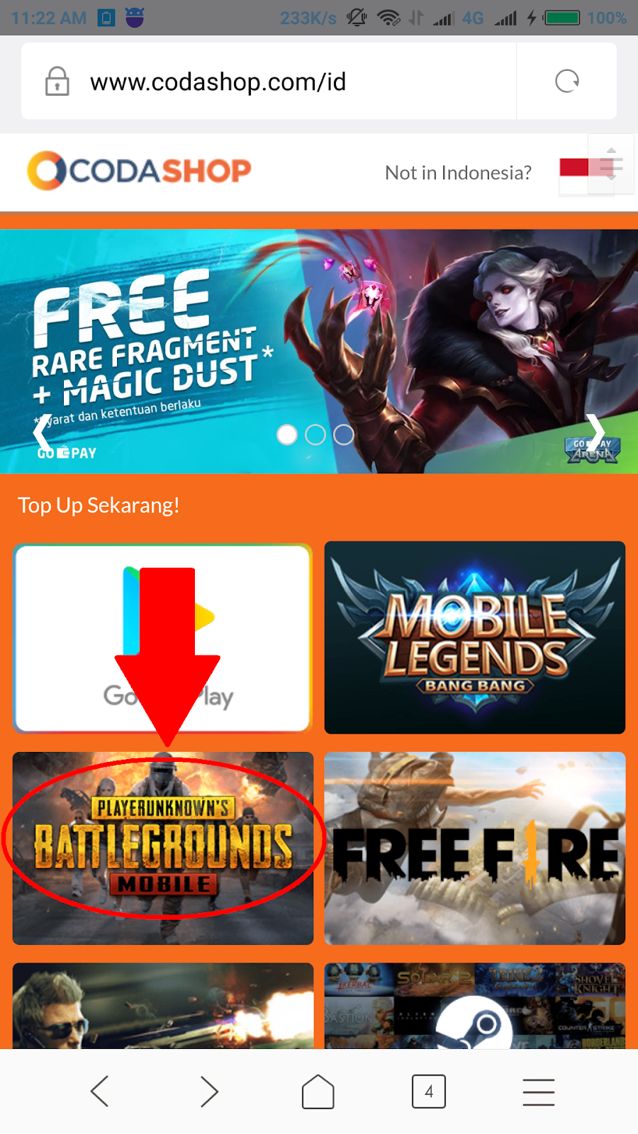 CARA TOP UP PUBG MOBILE VIA androidupdate