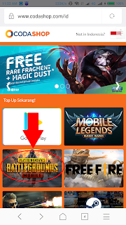 CARA TOP UP AMAN DAN LEGAL PUBG MOBILE VIA CODASHOP