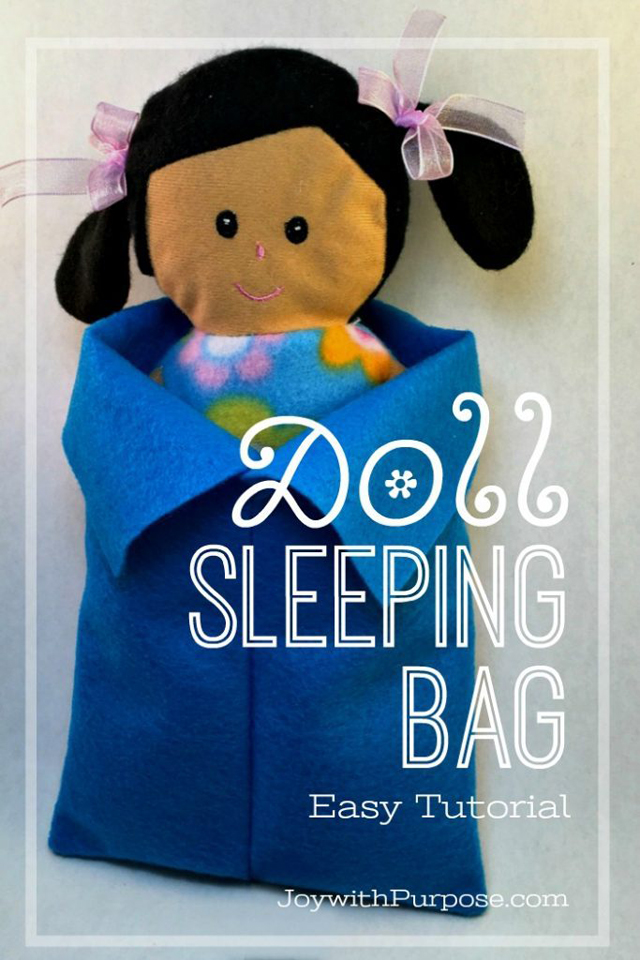 Threading My Way Showcasing Doll Sleeping Bag Tutorial