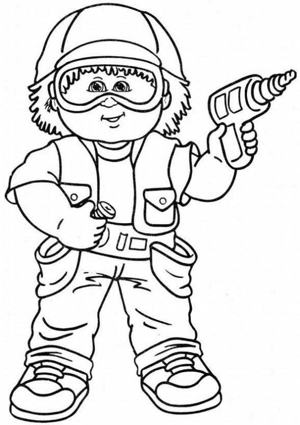 cabbage patch kids free coloring pages - photo #1