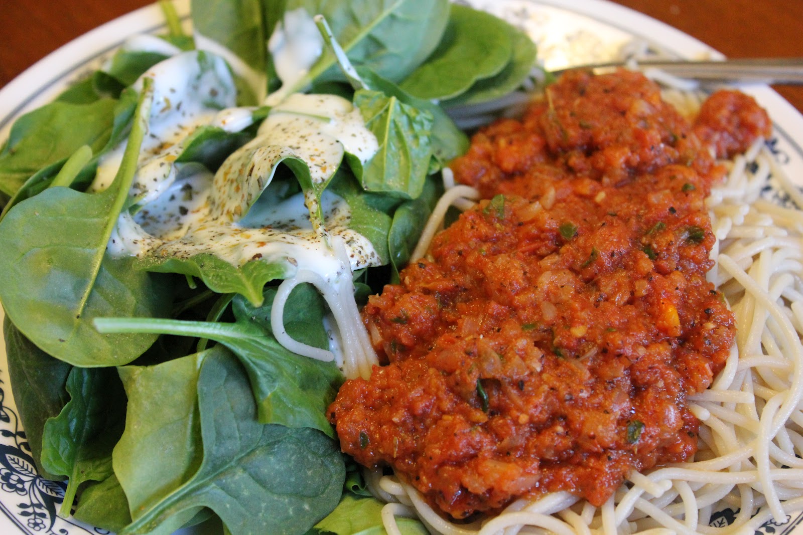 Life's Abundant Adventures Brown Rice Spaghetti with Homemade Marinara (in 15 minutes!)