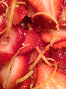 Macerated Strawberries & Lemon Zest