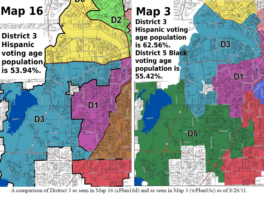 Dallas Redistricting 2011 Dallas - ComparisonDistrict3%25265