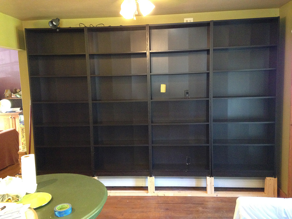 Chary Sprouts Custom Builtin IKEA Billy Bookcases