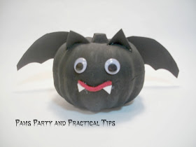 How to make a bat pumpkin