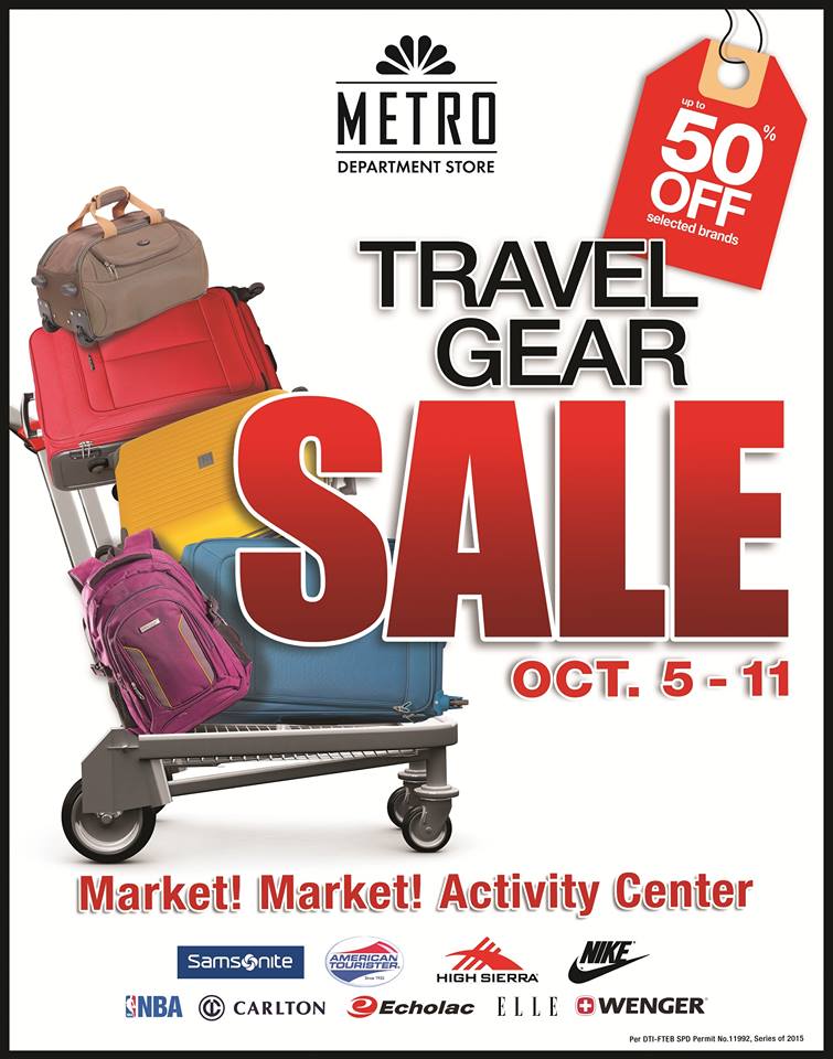 Manila Shopper Travel Gear SALE at Market! Market! October 2015