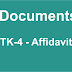 Form No STK-4 - Affidavit