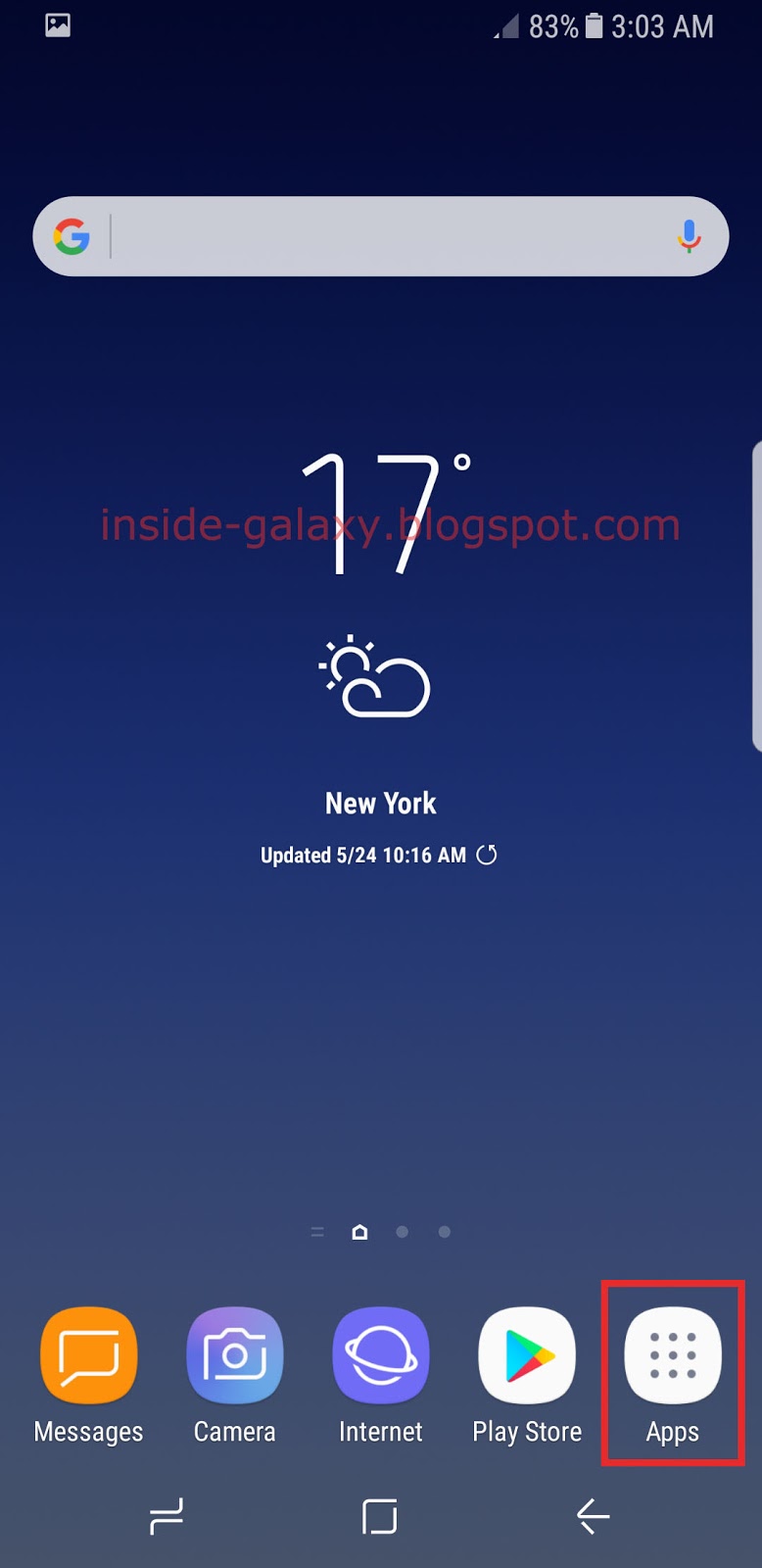Inside Galaxy Samsung Galaxy S8 How To Show Apps Icon On Home Screen 