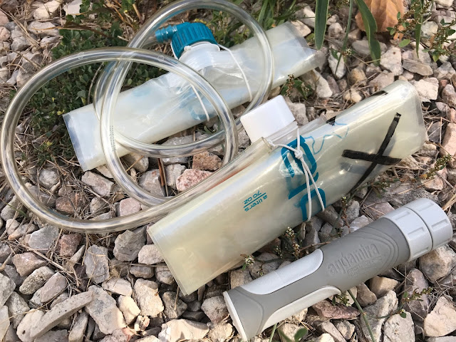 Gravity Water Filter for Backpacking