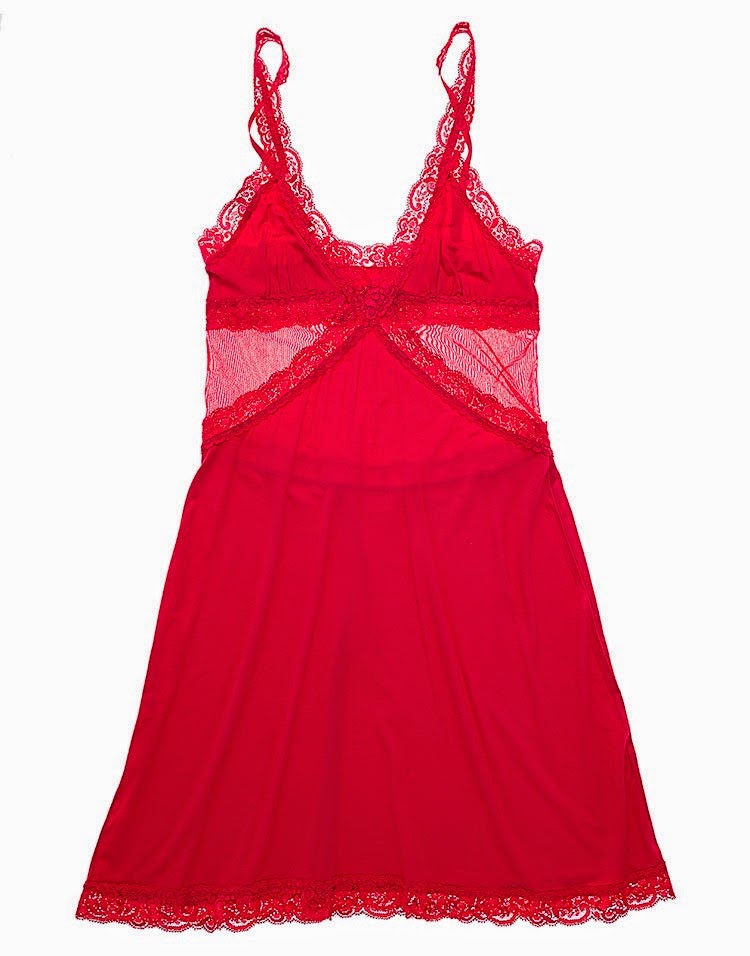 The Best Red Ladies Slip Minerva Sleepwear with Adjustable Straps ...