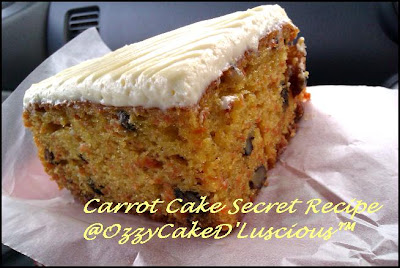 Awards...: Carrot Cake Secret Recipe