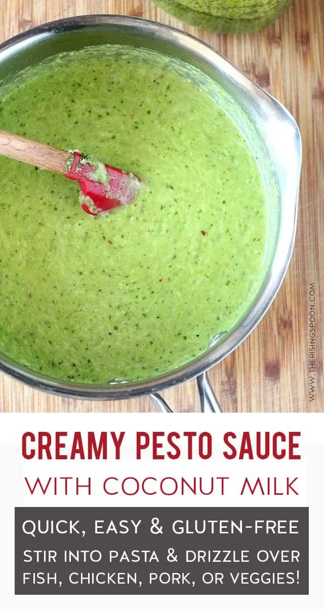 Creamy Pesto Sauce with Coconut Milk The Rising Spoon