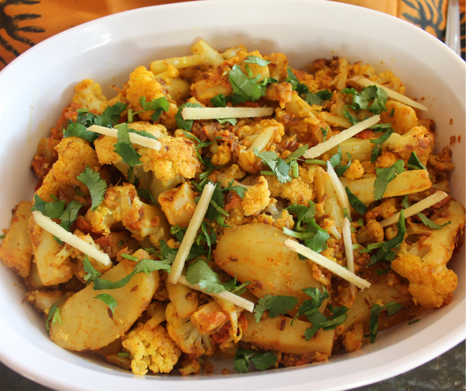 Potato Cauliflower Curry / Aloo Gobi - Instant Pot, Pressure Cooker