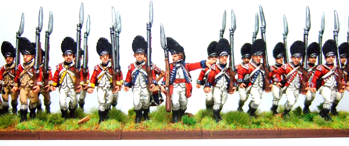 My toy soldier s got dark hair. British Grenadiers Sheet.
