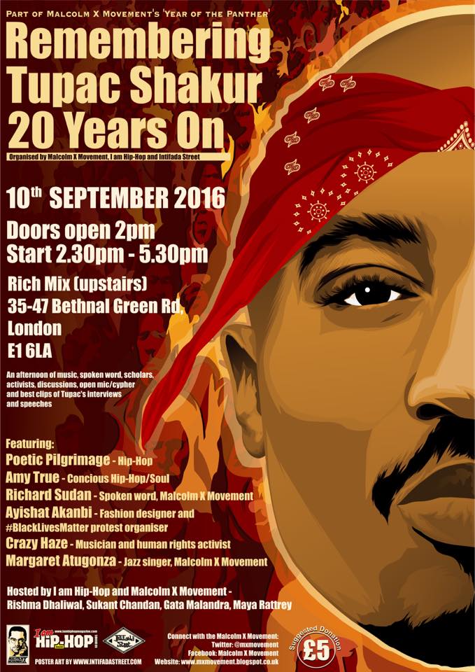 MXM event: Tupac Shakur 20 Years On