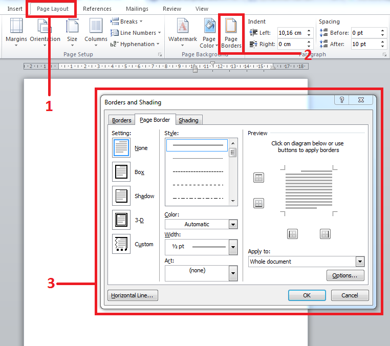 Cara Membuat Bingkai Di Ms Word 2010 | Githek Blog's