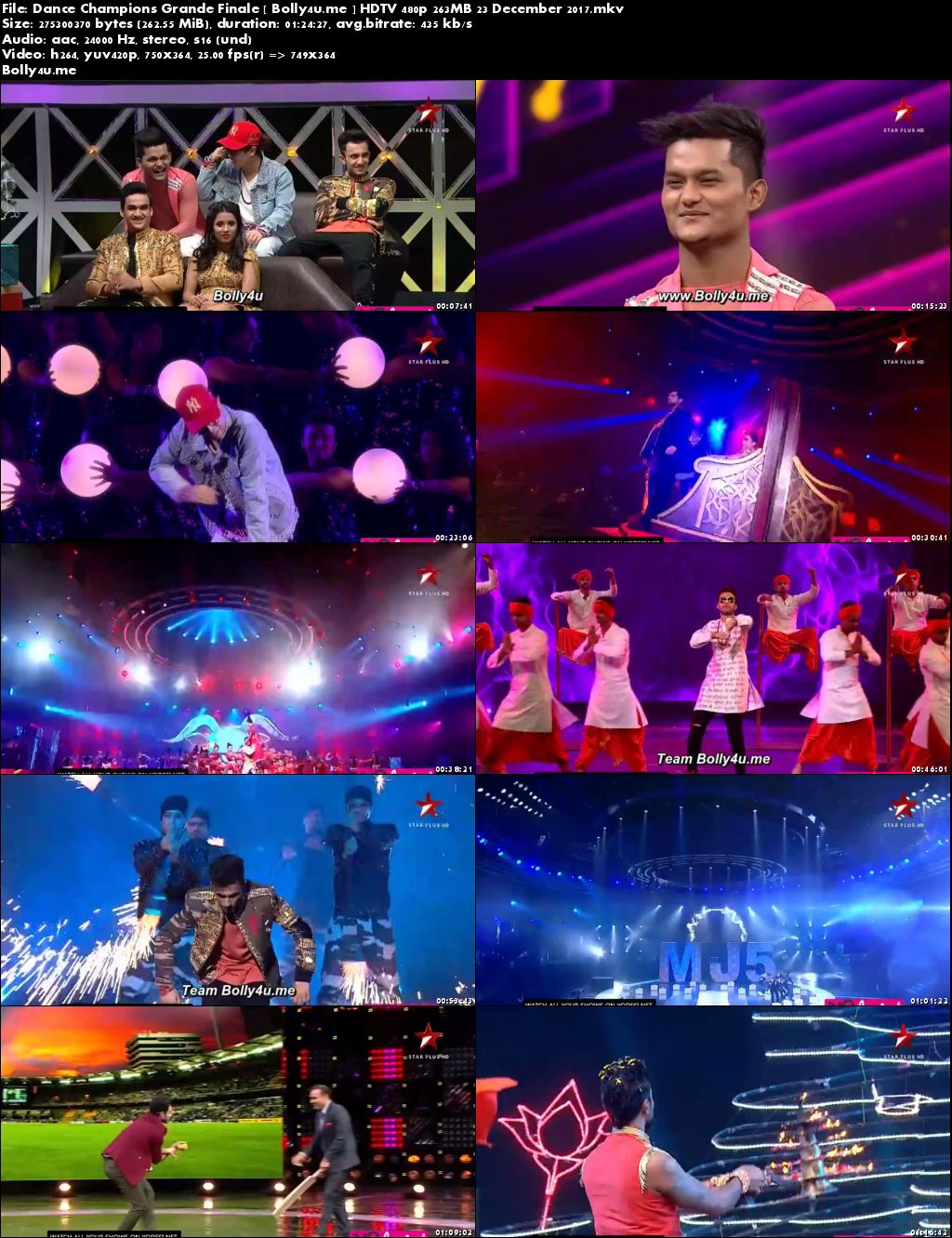 Dance Champions HDTV 480p 250MB Grand Finale 23 Dec 2017 Download