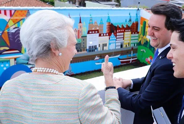 Princess Benedikte visited Curitiba city in the Brazilian state of Parana to open the headquarters of the Princess Benedikte Institute