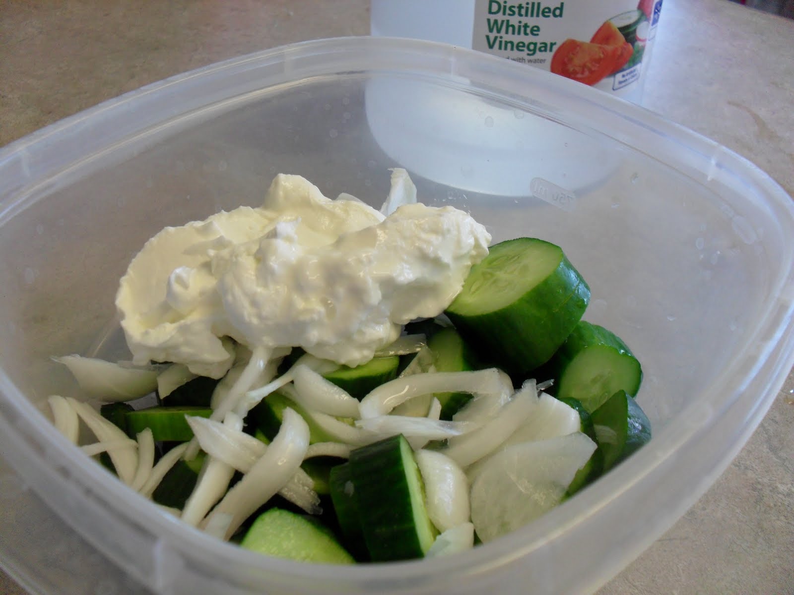 Out of the Garden Sour Cream Cucumbers