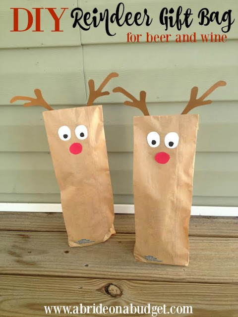 How are you wrapping beer and wine this holiday season? How about turning it into a reindeer using the tutorial on www.abrideonabudget.com?
