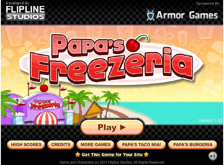 Game Memasak Online Serial Papas - Papa’s Freezeria Game Online Memasak