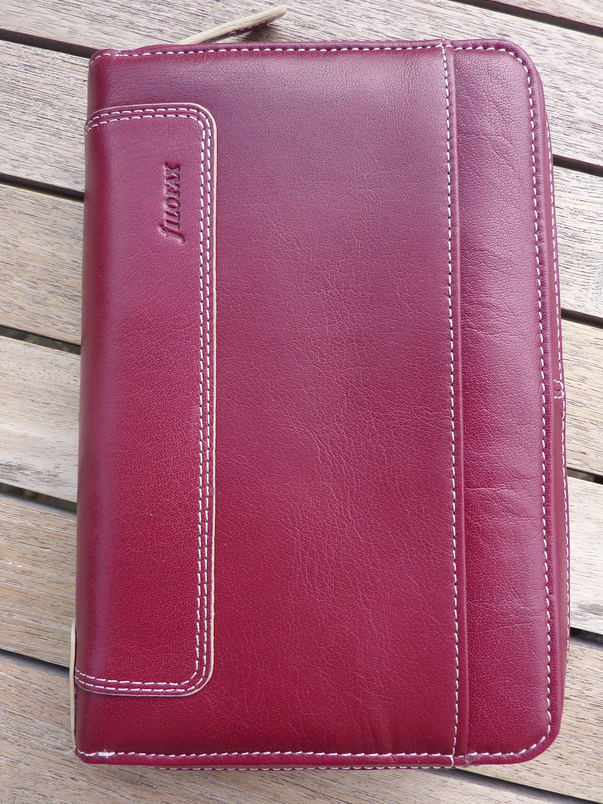 Plannerisms Holborn Zip personal size Filofax in Wine