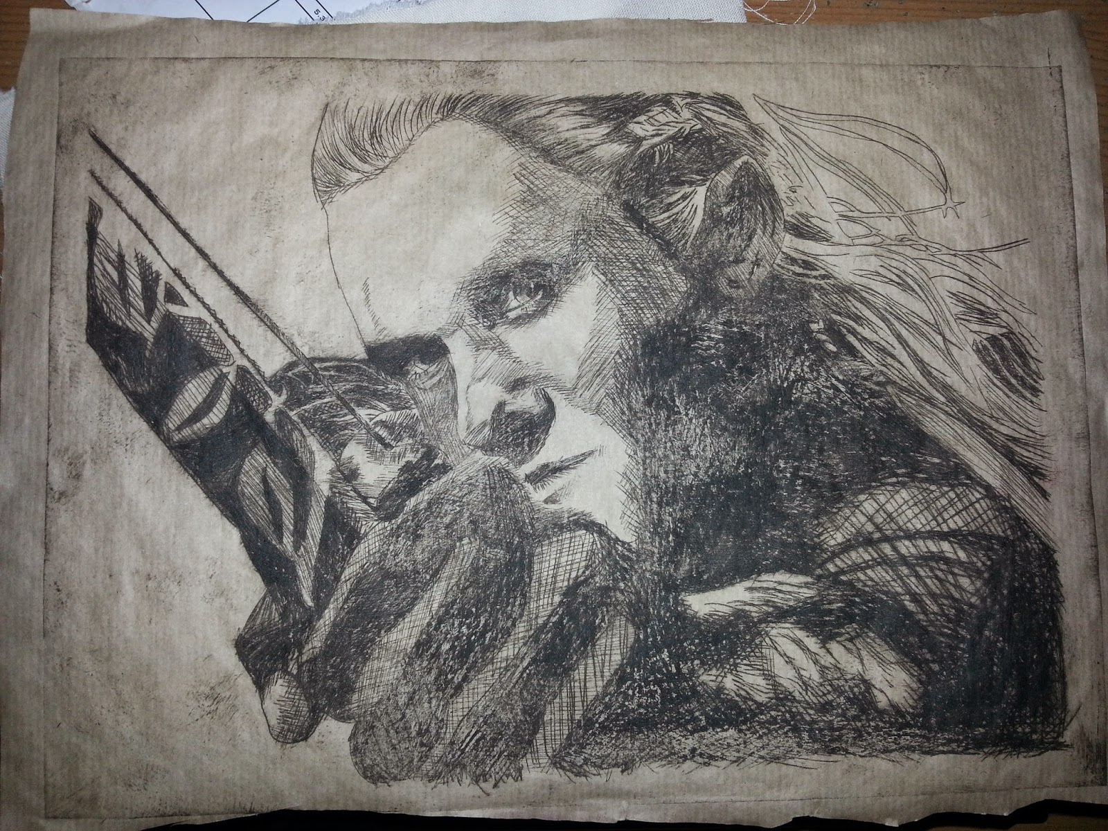 Art and Design: Intaglio: Dry Point Printing