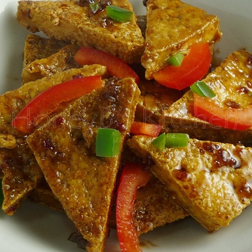 Panfried Tofu with Dark Sweet Soy Sauce Grumpy's Honeybunch