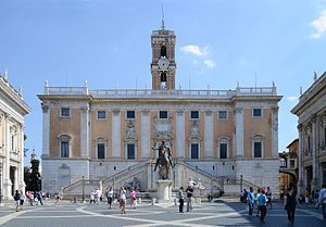 The observatory was part of the Palazzo Senatorio on Piazza del Campidoglio in the centre of Rome