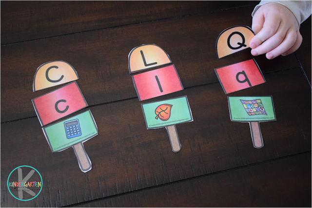 Free Popsicle Phonics Alphabet Puzzles