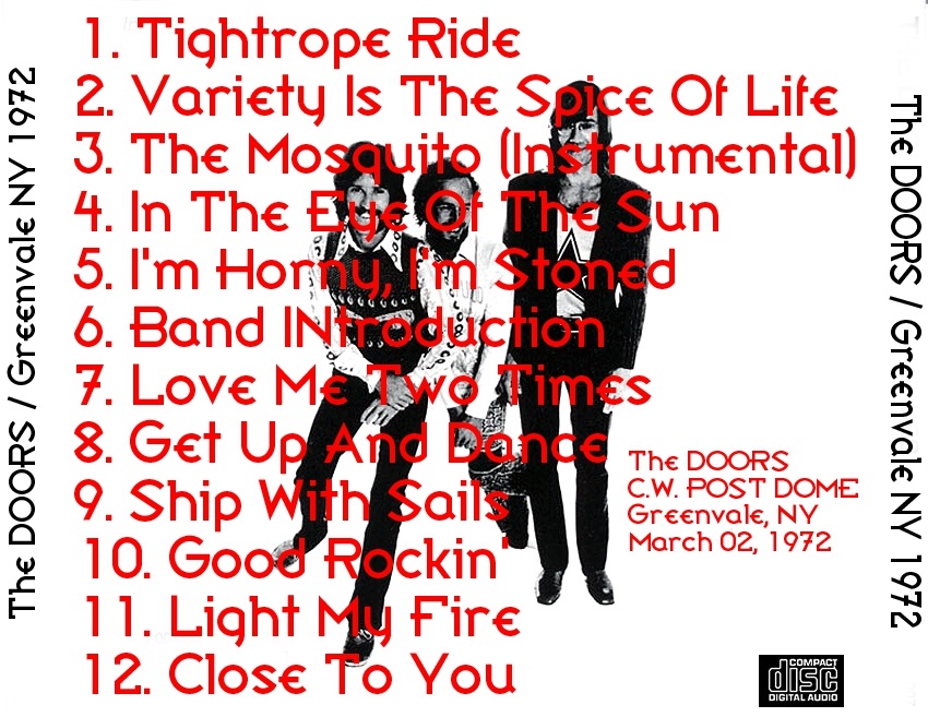 World Of BOOTLEGS BOOTLEG The Doors C.W. Post College Dome