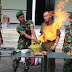 Ratusan Prajurit TNI Blora "Bermain" Api Kompor Gas