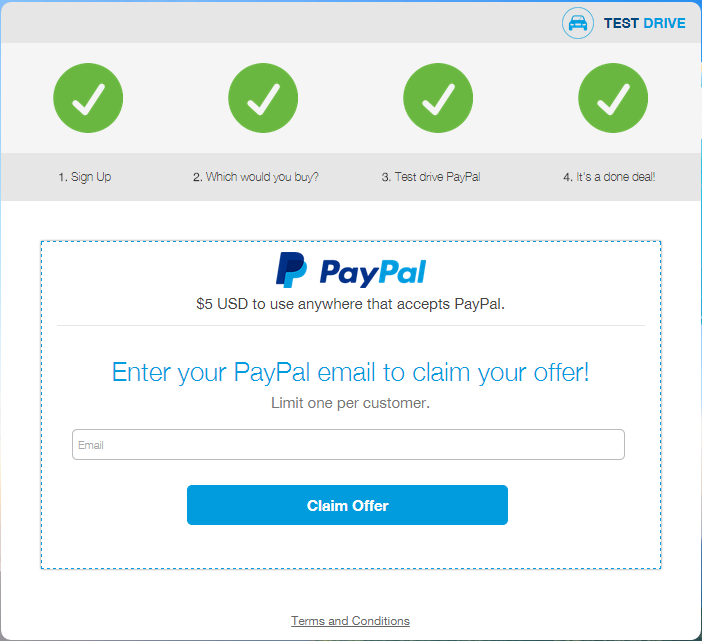 Get Free 5 Paypal Credit.