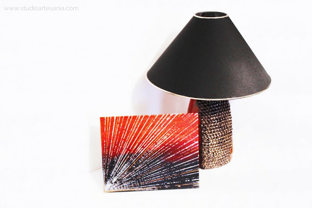 DIY Striking abstract art with bronze touch