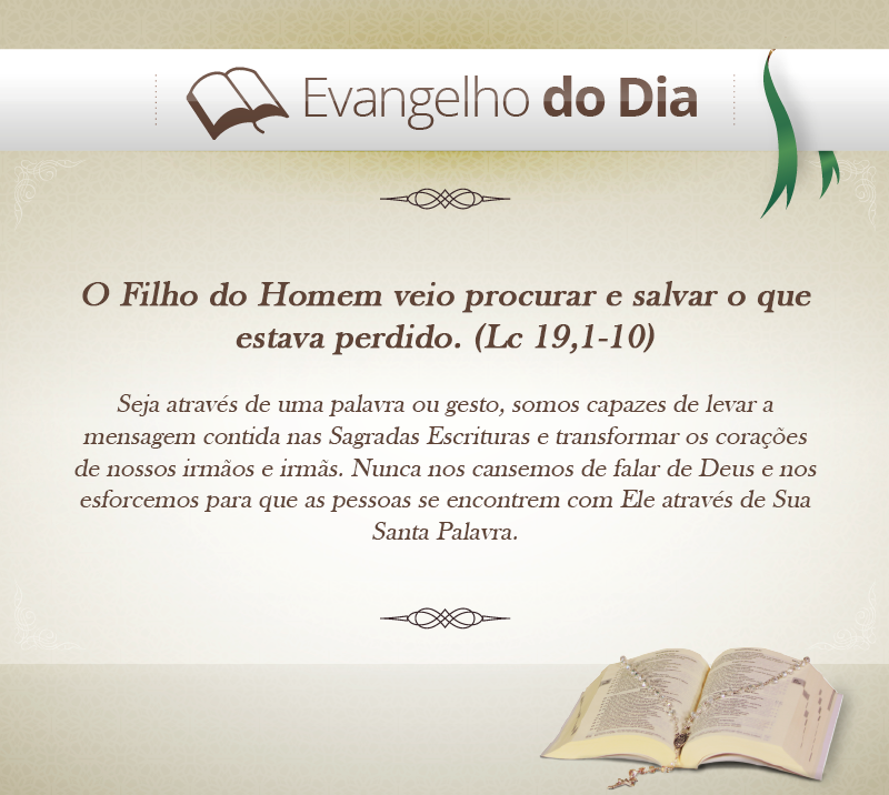 O Filho do Homem veio procurar e salvar o que estava perdido. (Lc 19,110 Sobral Online O Filho do Homem veio procurar e salvar o que estava perdido. (Lc 19,110 Sobral Online