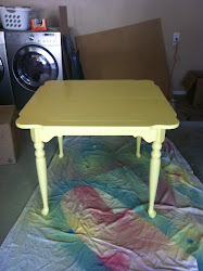 Canary Yellow Table **SOLD**