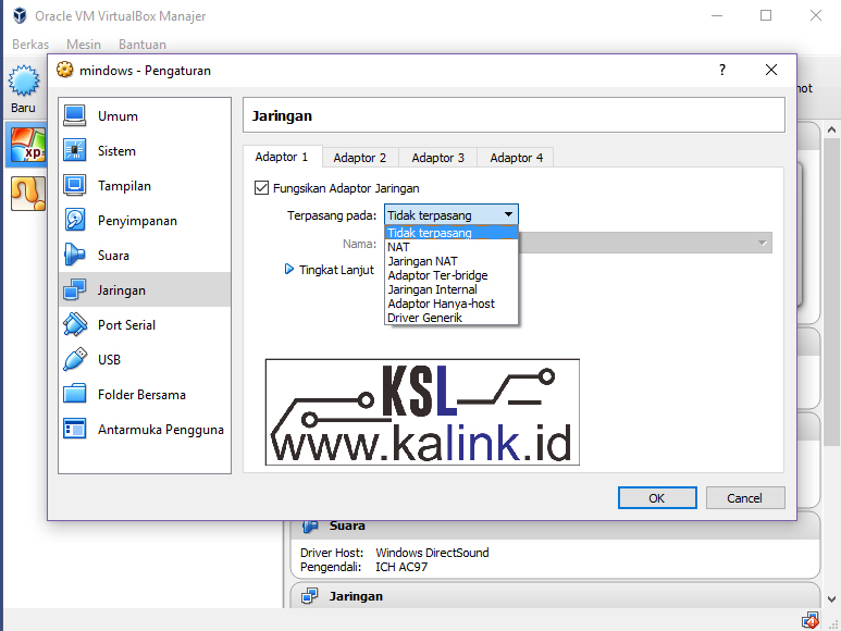 Mengenal Adapter NAT, Bridge, Host Only dalam VirtualBox Kisah Sebuah