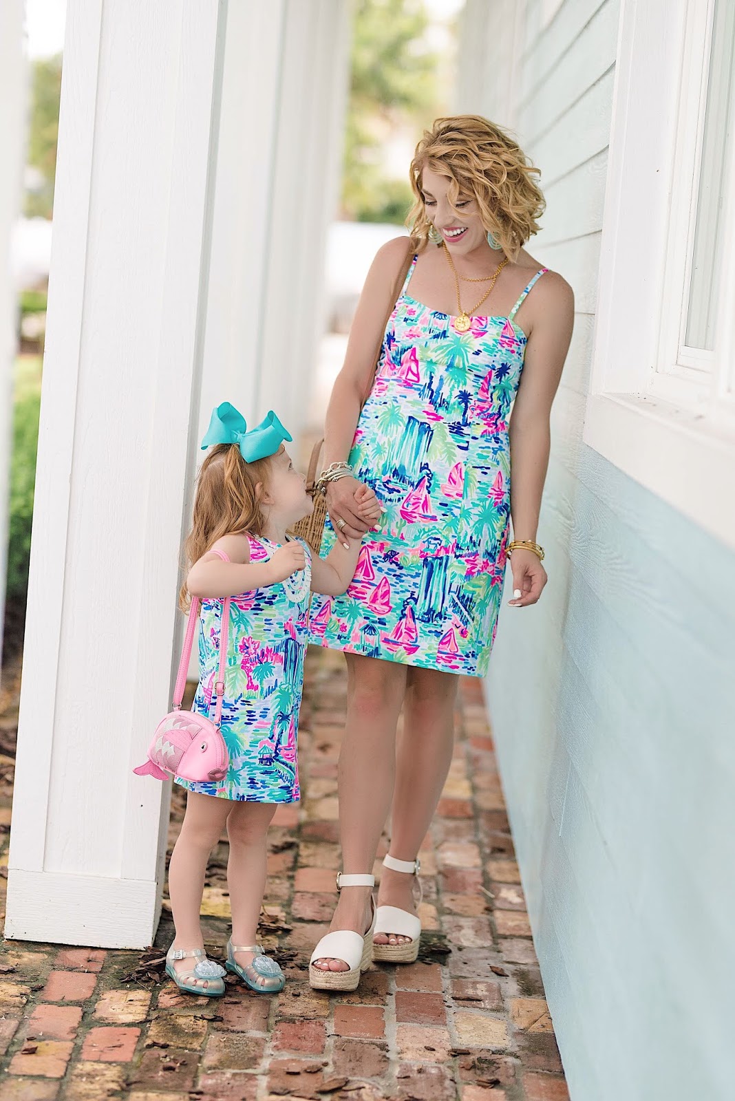 Mommy and Me in Lilly Pulitzer - Multi Salt in the Air - Something Delightful Blog
