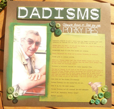 Carmen Wing/Whoopidooings - Dadisms Dad Scrapbook Page