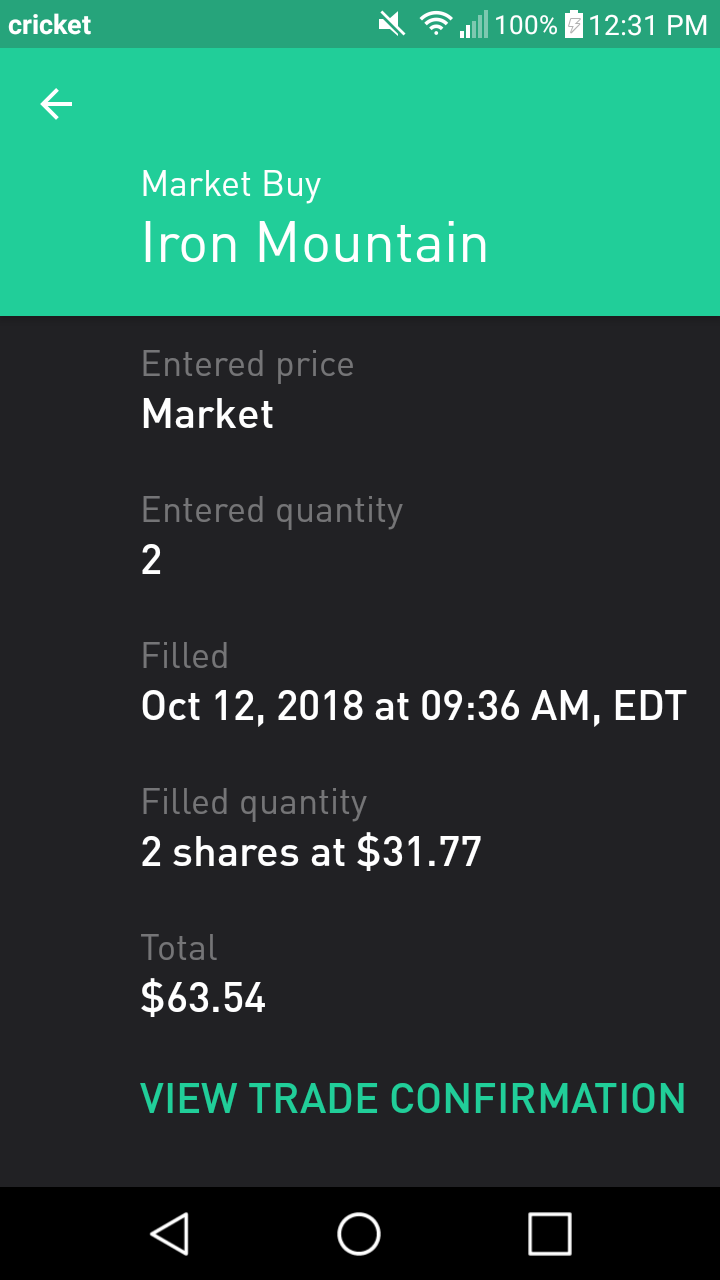 Kody's Dividends Recent Stock Purchase Iron Mountain Inc (IRM)