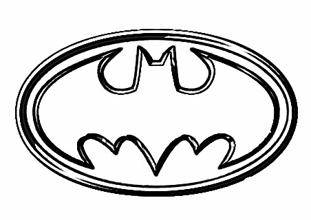 Free Coloring Sheets on Batman Logo Coloring Pages